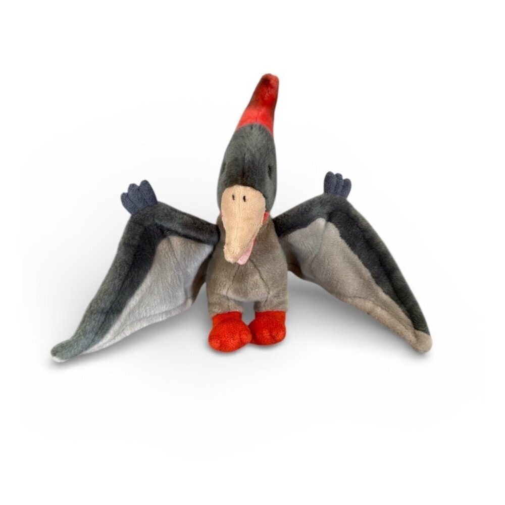 Adventure Planet Pteranodon Plush Dinosaur Stuffed Prehistoric Animal Gray 13”